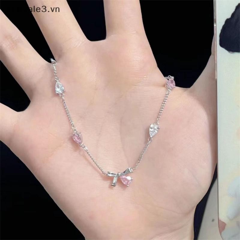# Sepsale # Vòng tay nơ kim cương giả sáng bóng ngọt ngào Vòng tay có thể điều chỉnh khí chất thời trang dành cho nữ.