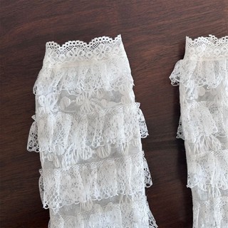Tất Fairycore Nữ với Ren và Ruffles, phù hợp cho các bữa tiệc và thời trang casual