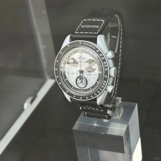 Moonwatch Earthphase Full Chức năng Quarz Chronograph Đồng hồ đeo tay Master 40mm Khám phá hành tinh với hộp gốc