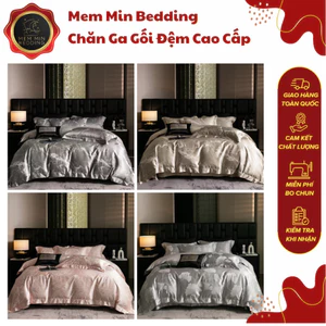Bộ Chăn Ga Gối Cao Cấp Họa Tiết Tinh Tế Phong Cách Sang Chảnh - MemMinbedding Luxury/