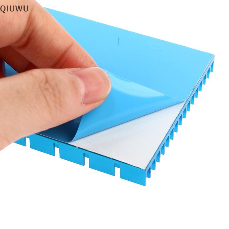 Qiuwu 1Pc 150 * 65 * 8MM Bảng tản nhiệt bằng nhôm Tản nhiệt Bộ khuếch đại công suất CPU.