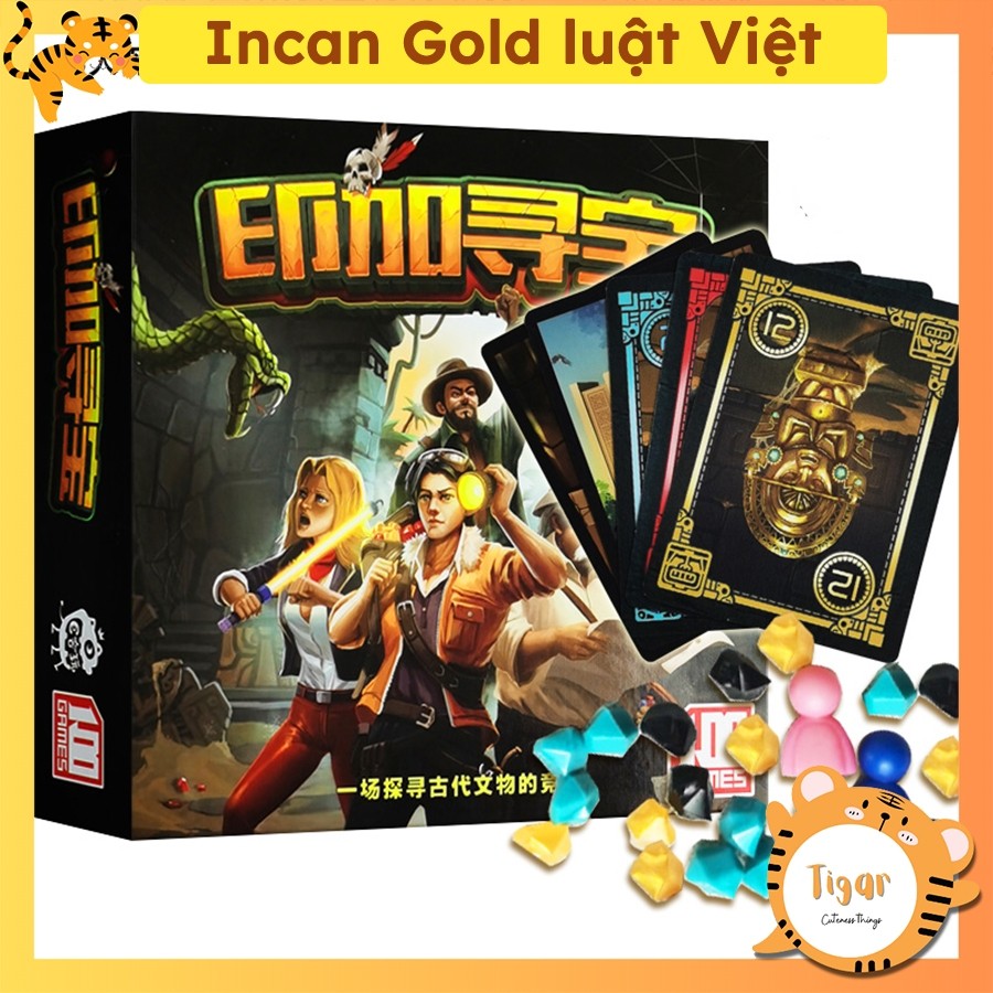 Boardgame Incan Gold Truy Tìm Kho Báu Tigar