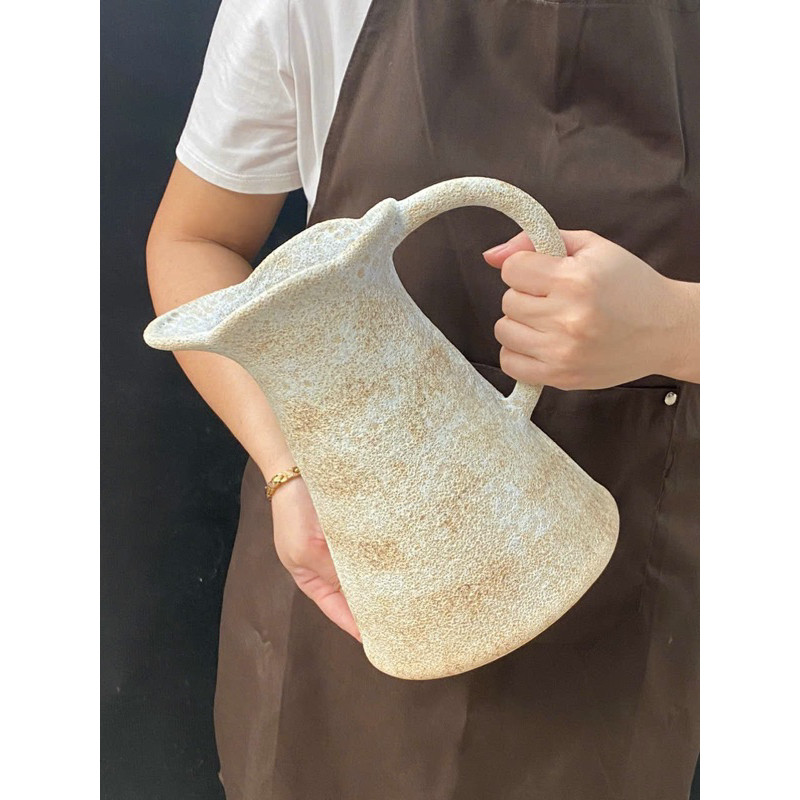 Bình Gốm Cổ trang men Atlantis Gốm Bát Tràng decor hoa cỏ lau, cành Thạch Nam, hoa ly, hoa loa kèn