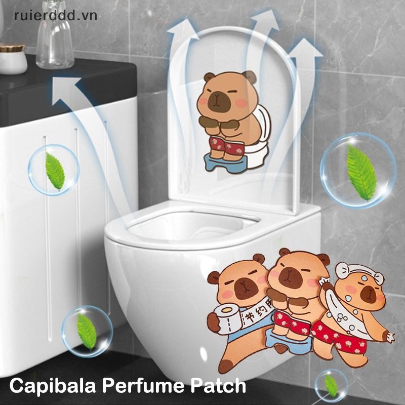 # Ruierdd # Nhãn dán khử mùi Capybara Phòng tắm Đề can khử mùi Nhãn dán khử mùi tự dính Trang trí phòng khách phòng tắm.