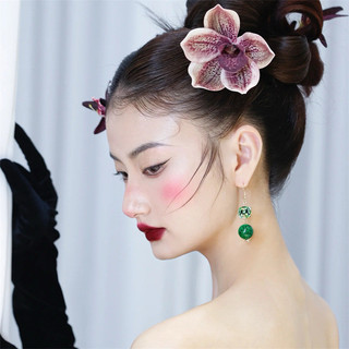 1 Cặp Kẹp Tóc Phong Cách Trung Quốc Mới, Hoá Tiết Hoa, Phụ Kiện Hanfu