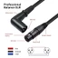 Cáp nối dài Micro BTM 3Pin Nữ sang Nam 90° Uốn cong cho loa ghi âm