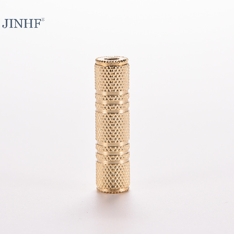 Jinhf Nữ sang 3,5 mm Nữ F / F Stereo Audio Adapter Tai Nghe Jack Kết Nối HOT