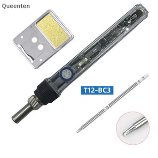 Queenten 75W Công suất cao Nhiệt nhanh T12 Hàn Sắt hàn nhiệt độ không đổi QT