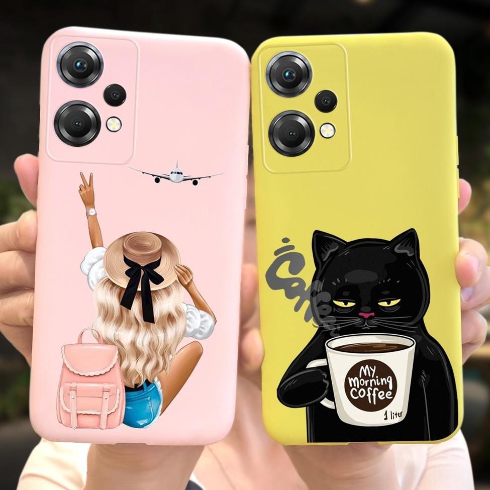 Ốp lưng Oppo K10x PGGM10 Vỏ silicon mềm chống sốc Oppo K10x Vỏ hoa thời trang dễ thương Cô gái mèo sơn
