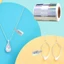 DAYBREAK 500 Chiếc Vòng Cổ Giá Thẻ, Giấy Kraft Nhiều Màu Trang Sức Giá Nhãn, Công Cụ Trưng Bày Sáng Tạo Trang Trí Handmade Tự Dán