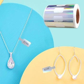 ITRUMPET 500 Chiếc Nhãn Giá Trang Sức, Giấy Kraft Trống Vòng Cổ Giá Thẻ, Công Cụ Trưng Bày Sáng Tạo Vòng Tay Trang Trí Thủ Công Hangtags