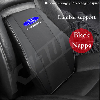 Ford Everest Cross Car Neck Tựa Đầu Gối Còn Lại Đầu Nappa Da Đệm Xe Hơi Thoáng Khí Thắt Lưng Hỗ Trợ Gối Cho Everest G1 U268 G2 U375 G3 U740 Racing ST Dòng Phụ Kiện