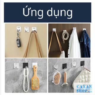 Móc Inox số 7 Treo Đồ Đa Năng, Treo Đồ Dùng Cá Nhân, Treo Chìa Khóa, Móc Dán Tường Siêu Dính, Sang Trọng GD821-MocSo7