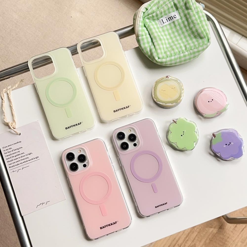 Ốp Lưng Cứng Tương Thích Với iPhone 12 12Pro 12ProMax 13 13Pro 13ProMax 14 14Pro 14ProMax 15 15Pro 15ProMax Ốp Nam Châm Họa Tiết Macarone