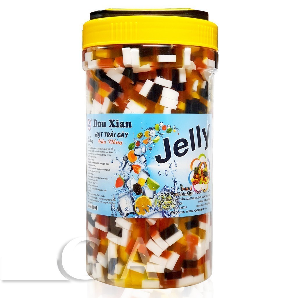 Thạch, hạt trái cây DouXian hộp 2.5kg