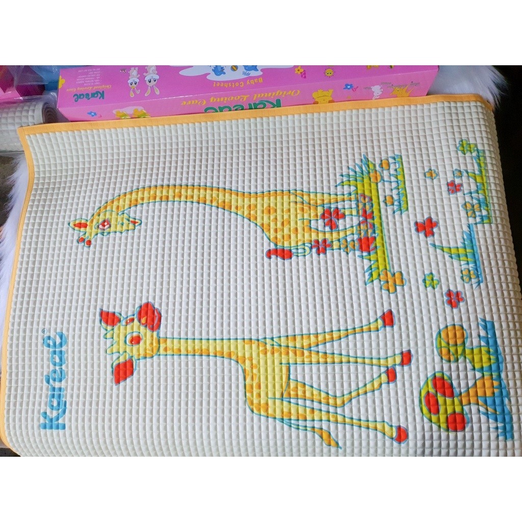 Tấm Lót cao su non Kareal hạ nhiệt, nệm nước Chống Thấm, điều hòa Cho Bé 60x90cm, nằm mát