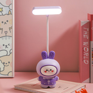 Đèn Ngủ Trẻ Em Hoạt Hình Dễ Thương Sạc Bảo Vệ Mắt LED Học Tập Đèn USB Nghiên Cứu Phòng Ngủ Đèn Ngủ