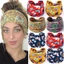 Băng đô ROLY, Mũ trùm đầu nữ họa tiết châu Phi Bohemian, Mũ trùm đầu thun thun Cotton thông thường Co giãn Boho Yoga Hair Band Thể thao ngoài trời
