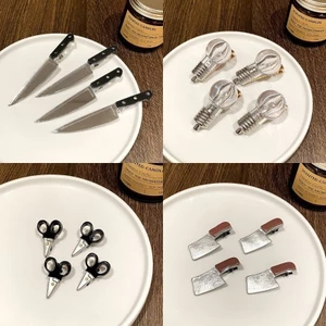 Set 4 Kẹp Tóc Hình Dễ Thương Phong Cách Hàn Quốc