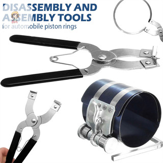TWE Piston Vòng Cài Đặt Piston Vòng Kìm Piston Vòng Máy Nén Dụng Cụ Thép Không Gỉ Bảo Trì Xe Kẹp Động Cơ VN