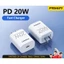 Củ Sạc điện thoại hãng Pisen cổng Type C công suất 20W, hỗ trợ sạc nhanh cho i/P, I/Pad, Samsung, máy tính bảng