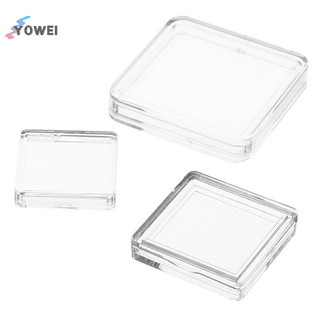 Yowei 10 Chiếc Vuông Trong Suốt Bảo Vệ Hộp Đựng Cho Bảng Token Hộp Đựng Trò Chơi VN