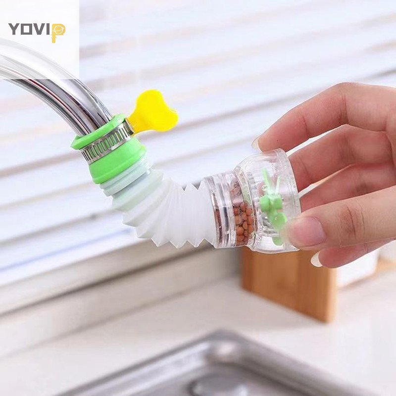 Yovip 360°Xoay Nối Dài Vòi Bếp Máy Sục Khí Ống Kính Thiên Văn er Lọc Khuếch Tán Tiết Kiệm Nước Vòi Tắm Kết Nối VN