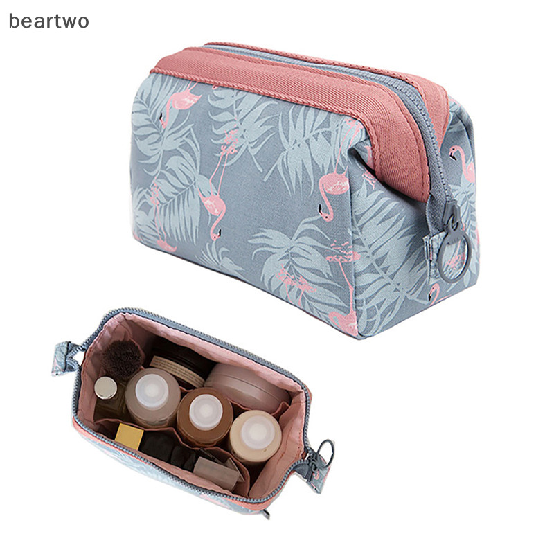< Beartwo > Túi trang điểm du lịch nữ Flamingo Túi đựng mỹ phẩm trang điểm Beauty Wash Organizer Đẹp