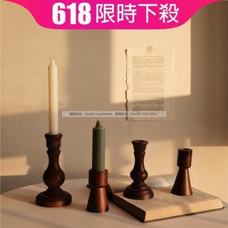 MANDY HOME  Giá Đỡ Đèn Cầy Bằng Gỗ Màu Nâu Phong Cách Hàn Quốc Độc Đáo Trang Trí Nhà Cửa / Quán Cà Phê b & b