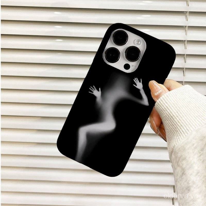 Ốp Điện Thoại QYJS Gợi Cảm Hazy Thích Hợp Cho IPhone 7 8 PLUS SE 11 12 PRO 13 14 15 ProMax X XS XR XSMAX 14 15 PLUS Phim Vỏ Cứng Bao Gồm Tất Cả Dễ Thương Chống Bụi Bẩn ZXZK