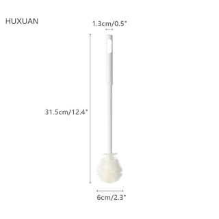 Huxuan Cốc Bàn Chải Làm Sạch Tay Cầm Dài Chai Làm Sạch Silicone Sữa Chai Rượu Thủy Tinh Ly Bụi Hộ Gia Đình Cốc Cà Phê TeaPot Bàn Chải RFT