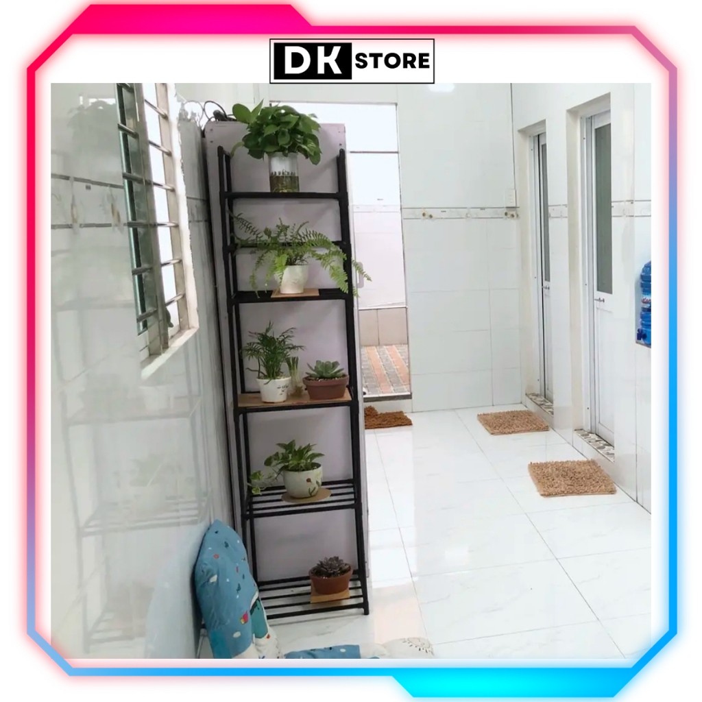 Kệ Nhà Bếp 5 Tầng Kệ Phòng Khách Đa Năng DKSTORE Khung Thép Carbon Phun Sơn Tĩnh Điện Hàng Loại 1