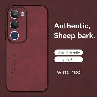 Case vivo Y29 5g y19s pro V2420 V2419 y19spro Vỏ chống rơi và chống sốc làm bằng da cừu chất lượng cao và vỏ cứng thân thiện với da