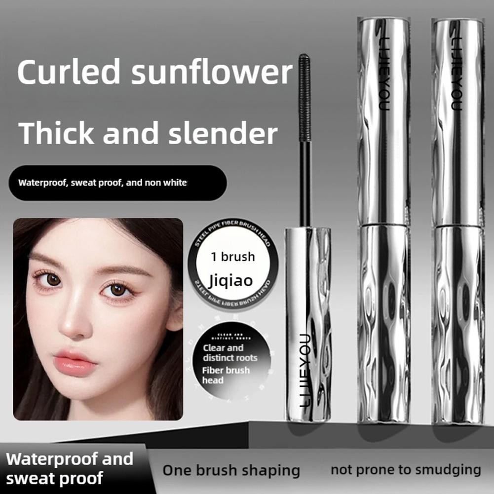 Learnever Ống Thép Nhỏ Matte Mascara Trang Điểm Siêu Mịn Kéo Dài Mỹ Phẩm Chống Thấm Nước Lông Mi Nhanh V9u0
