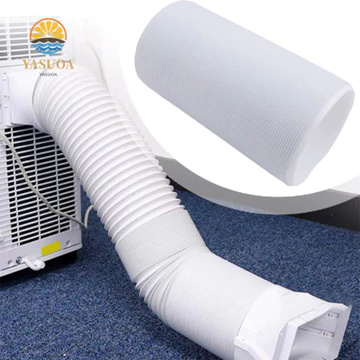 Ống nối dài ống dẫn LARGLO 130 / 150mm, Ống xả điều hòa bằng kính thiên văn mở rộng PP, thông hơi linh hoạt cực dài bền bỉ cho điều hòa không khí di động