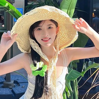 Julyhot Mũ chống nắng vành lớn thoáng khí dành cho nữ, Mũ rơm đi chơi bãi biển mùa hè Massivedeals