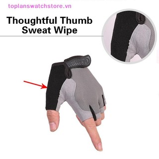 Toplanswatchstore Tập Gym Thể Dục Thoáng Khí Chống Trơn Trượt Nam Nữ Nửa Ngón Tay Mùa Hè Câu Cá Đi Xe Đạp Găng Tay Ngón Tay Nữ VN