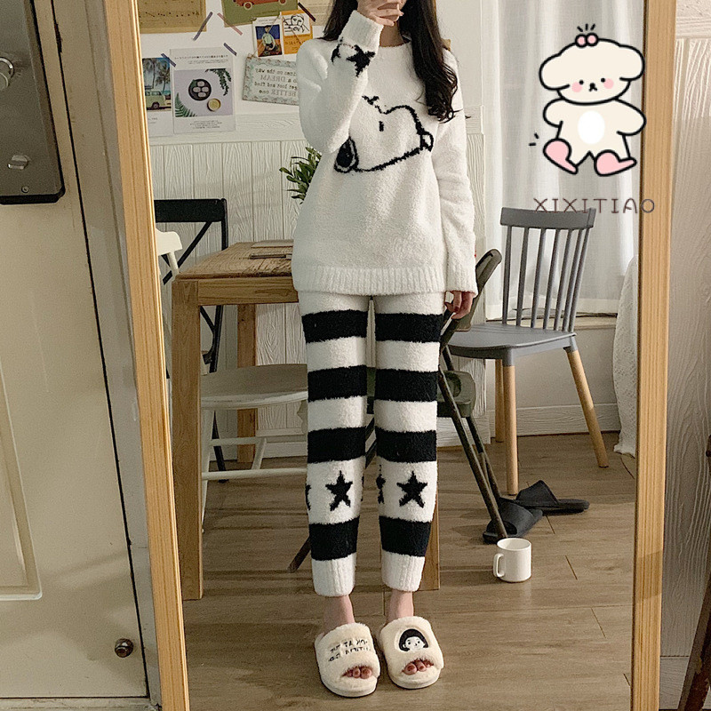 Xixitiao Phong Cách Mới Dép Cotton Thu Đông Phong Cách ins Phong Cách Cặp Đôi Sinh Viên Dép Cotton Nhà Ấm Áp Sang Trọng Giày Nữ Phiên Bản Hàn Quốc