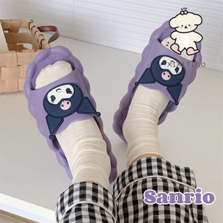 Xixitiao Ngọt Ngào Mát Độc Đáo Hoạt Hình Kuromi Sanrio Dép Mùa Hè Dễ Thương Mây Đế Mềm Thoải Mái Dép Gia Đình Dép Nữ