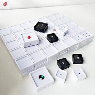 ALIK 3 / 4 / 5cm 70 Chiếc Hộp Trưng Bày Đá Quý Hạt Quyến Rũ Trong Suốt Hộp Bảo Quản Cho Hộp Đựng Bộ Sưu Tập VN