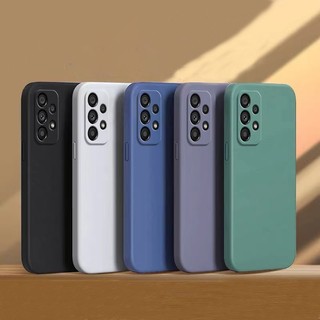 Thời Trang Mới Cho Galaxy A13 A23 A52 A52S A72 A32 4G Khung Ốp Lưng Vuông Mỏng Mềm TPU Vỏ Silicon Có Dây Đeo Tay