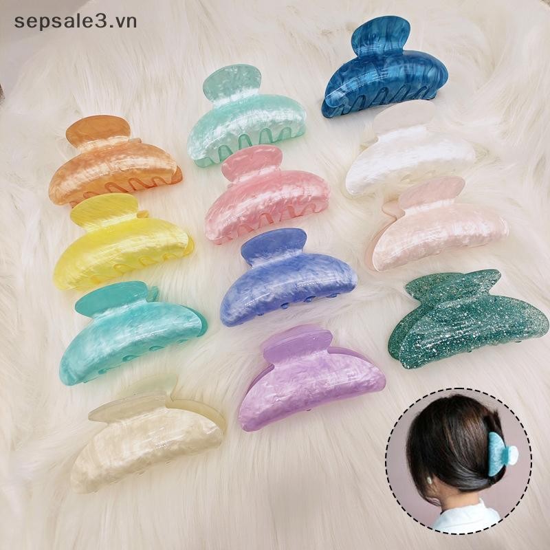 # sepsale # Kẹp Tóc Vintage Cho Bé Gái Móng Vuốt Kẹp Barrette Họa Tiết Mới Cho Nữ Phụ Kiện Tóc.