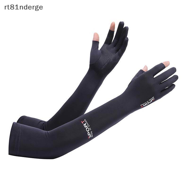 Ge Cánh Tay Tay Chống Nắng Chống Tia UV Dài Băng Lụa Thể Thao Tay Bao Tay Nam Nữ 2 Ngón Tay Ngoài Trời Thoáng Khí n