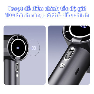 Quạt Mini 2000mAh Có Thể Sạc Lại Cầm Tay Di Động Tốc Độ Gió Cao 100 Tốc Độ Gió Có Thể Điều Chỉnh