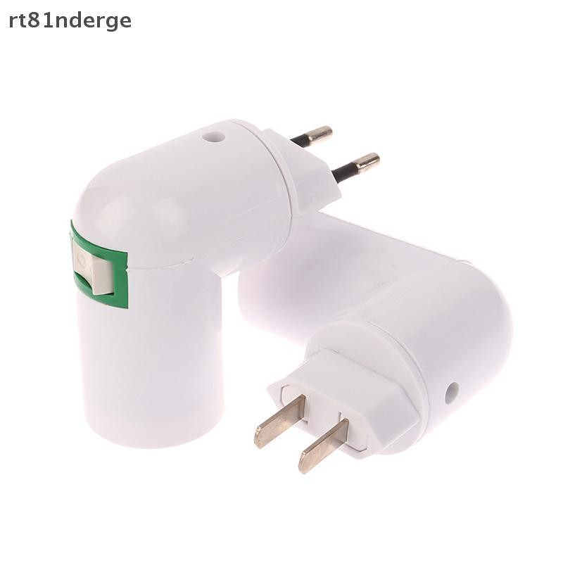 Ge 1Pc E27 Ổ cắm Bóng đèn Bộ chuyển đổi 360 độ Đế đèn có thể điều chỉnh Giá đỡ đèn Bộ chuyển đổi bóng đèn EU US Plug n