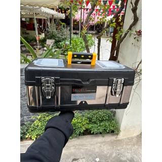 Thùng đựng đồ nghề công cụ đa năng cao cấp, thân inox, thân nhựa ABS siêu cứng, chống vỡ khi va đập, chịu tải trọng cao