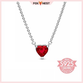 Còn hàng Dây chuyền xương đòn hình trái tim đỏ vàng lông vũ Shining Moon