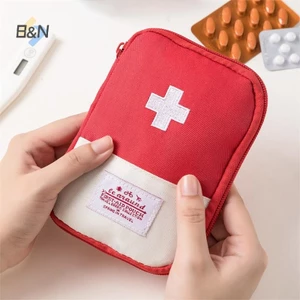 B & N 1 Túi đựng thuốc di động Bộ dụng cụ sơ cứu du lịch Túi đựng thuốc Túi lưu trữ Bộ dụng cụ sinh tồn Hộp thuốc Cắm trại khẩn cấp ngoài trời.