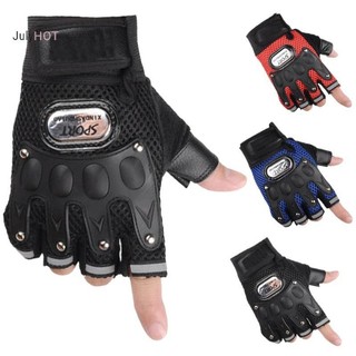 Julyhot Găng Tay Đi Xe Đạp Nửa Ngón Thể Thao Ngoài Trời Săn Bắn Xe Máy Găng Tay Xe Đạp 60-100 Char. Giao dịch lớn