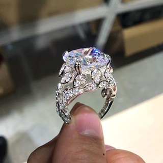 Nhẫn Zircon Bạc S925 Trang Sức Thời Trang Đơn Giản Quà Tặng Nữ